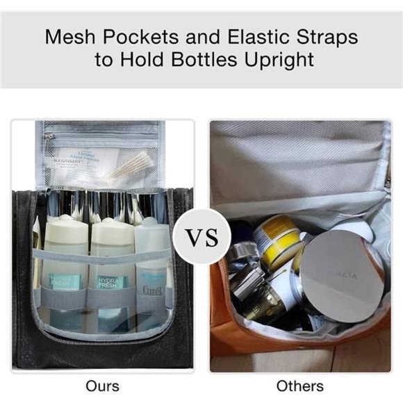 Toiletry Bag for Men Travel Toiletry Organizer with hanging hook Water-resistant - Picture 6 of 6